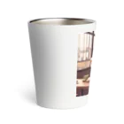 プリンゴブリンの赤毛の読書メガネさん Thermo Tumbler