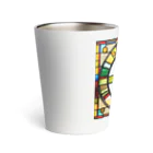 alphabet stained glassのstained glass S Thermo Tumbler
