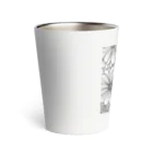 mii0205のモノクロの花 Thermo Tumbler