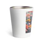 FLOWERアニマルのロココFLOWERキャットコスモス Thermo Tumbler