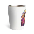 マジカルメッセージのライオンのロックシンガー Thermo Tumbler