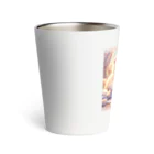 Yuya-Naganoの仲良く遊ぶ兄弟の猫 Thermo Tumbler