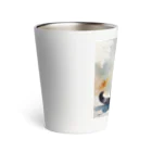 Animal Illustration shopのビション・フリーゼ　Bichon Frise　水彩画風 Thermo Tumbler