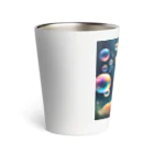 Stork_sanのにゃんともカラフルバブル Thermo Tumbler