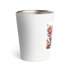 zenjoyのフラワーペンギン Thermo Tumbler