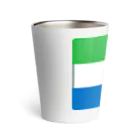 お絵かき屋さんのシエラレオネの国旗 Thermo Tumbler