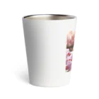 Y m @Y's shopの猫と胡蝶蘭 Thermo Tumbler