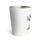 AckeeWolf Art Shopのジャンプ猫 Thermo Tumbler