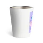 World_Teesのバブルガムを噛むアニメガール 日本の美学 アニメオタク Thermo Tumbler