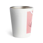 うさぎウサギのいちご大好き、うさみみチャコちゃん Thermo Tumbler