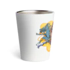 freehandの蜀の将軍・張飛 Thermo Tumbler