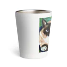 青い猫の青葉 Thermo Tumbler