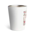 Snow-peaceの「いちご帽子のかわいいシロクマ」 Thermo Tumbler