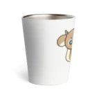 森のどうぶつサッカーshopの小さな子リスの審判 Thermo Tumbler