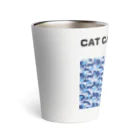 アトリエかのの猫迷彩　カモフラージュ　ブルー Thermo Tumbler