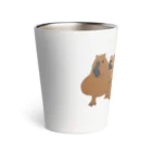 masumi maedaの寄り添うカピバラ　 Thermo Tumbler