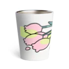 里 (sato)のbouquet H Thermo Tumbler