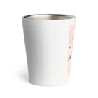 Miaws Shopの桜と三毛猫 Thermo Tumbler