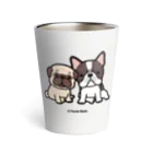 Yurie Kato ┃ パグのランランのPUG and FRENCHBULLDOG Thermo Tumbler