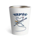 Momi Buncho Lab SHOPのフライングV文鳥(マスダポドver) Thermo Tumbler