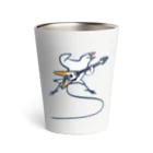 Momi Buncho Lab SHOPのフライングV文鳥 Thermo Tumbler