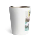 hey*flower のうさぎぬいぐるみだらけちゃん Thermo Tumbler