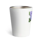 j8ie de vivre♪のうさぎと花　初めて紫陽花と出会ったうさぎ Thermo Tumbler