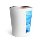 corona_homeのブルーの大理石 Thermo Tumbler