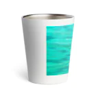 あおすみのエメラルドグリーンの魚群 Thermo Tumbler