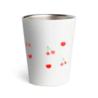 カワラリマーのうさぎちゃんとさくらんぼ Thermo Tumbler