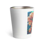 福陀落海灣公司の台湾花布 Thermo Tumbler