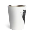 マイマイタケの怒ってます（黒猫） Thermo Tumbler