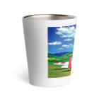 GALLERY misutawoの草原の飛行機 Thermo Tumbler