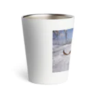 なまけものの雪景色りくちゃん Thermo Tumbler