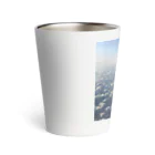 キャラバー会の空から見た雲 Thermo Tumbler