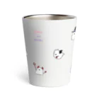 SHONのおばけのおちびのハロウィン　総柄（カラフル） Thermo Tumbler