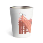 Amiの狐の赤太鼓橋 Thermo Tumbler