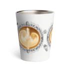 Prism coffee beanの【Lady's sweet coffee】ラテアート エレガンスリーフ  / With accessories ～2杯目～ Thermo Tumbler