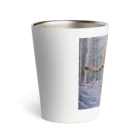 アラスカ野生動物画家きむらけいのMORNING SNOW FIELD Thermo Tumbler