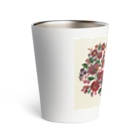 Epika _StandWithUkraineのウクライナのおばあちゃんの刺繍 Thermo Tumbler
