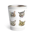 ヒカリタケウチのひげのながいねこ Thermo Tumbler