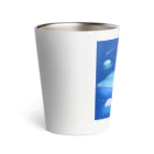 NORIMA'S SHOP の漂流した氷の上でクジラを眺めるしろくまくんとペンギンちゃん Thermo Tumbler