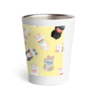 まねきねこSHOPの招き猫　黄 Thermo Tumbler