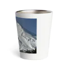 下田村の冠雪した富士山_003 Thermo Tumbler