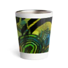 Cana’sアトリエのAbstract art  キンレンカ 橙 Thermo Tumbler