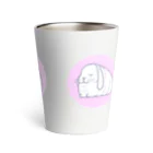 にゃんたまごの夢うさぎ Thermo Tumbler