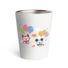 ミニマムユニヴァース@SUZURIのデビねこくんとデビねずちゃん タンブラー 風船 Thermo Tumbler
