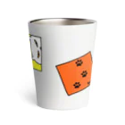 mkumakumaのひとり遊びにゃんこ２ Thermo Tumbler