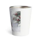 雨の浴室の雪椿 Thermo Tumbler