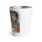 かぶとちょものかぶちょもぐーぐー(=^..^=)(=^..^=)(=^..^=) Thermo Tumbler